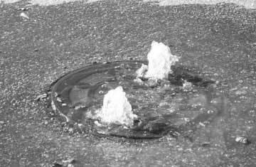 Image of Manhole Overflowing